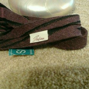 🔵 4/$25 Young Skinny Tie in Black and Purple NWT